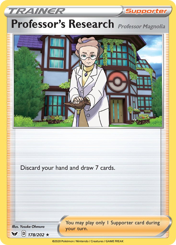 Professor's Research (178/202) [Sword & Shield: Base Set] | Good Games Morley
