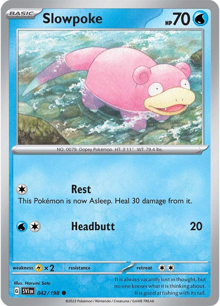 Slowpoke (042/198) [Scarlet & Violet: Base Set] | Good Games Morley