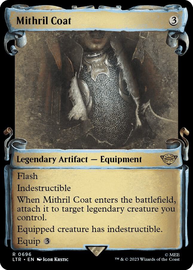 Mithril Coat 696 (Universes Beyond: The Lord of the Rings: Tales of Middle-earth)  - Showcase Scroll Foil | Good Games Morley