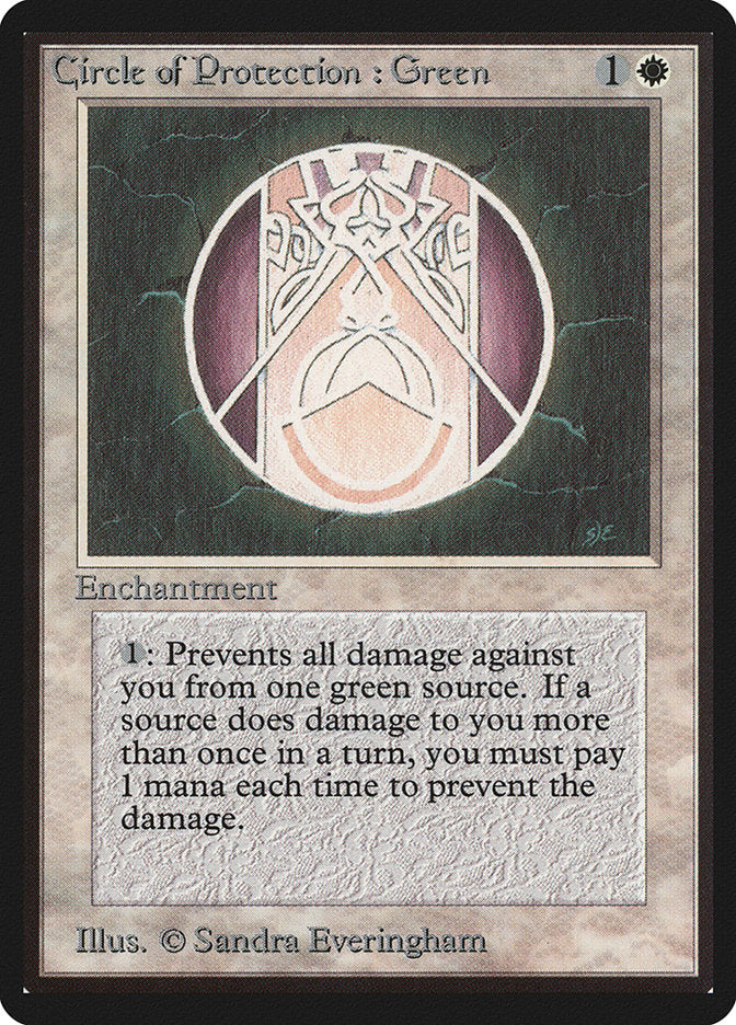 Circle of Protection: Green [Beta Edition] | Good Games Morley