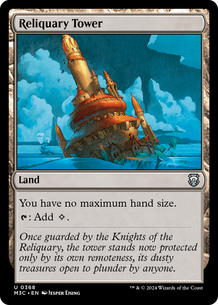 Reliquary Tower (Ripple Foil) [Modern Horizons 3 Commander] | Good Games Morley