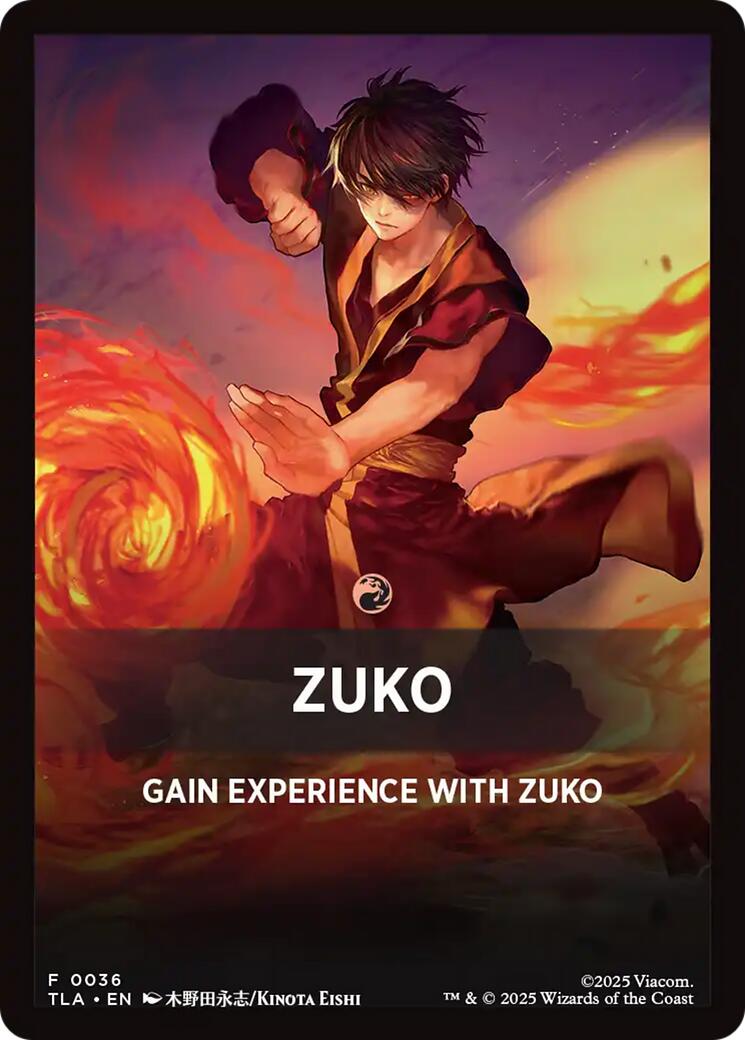 Zuko Theme Card [Avatar: The Last Airbender Tokens] | Good Games Morley