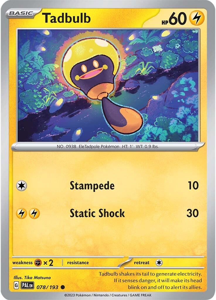 Tadbulb (078/193) [Scarlet & Violet: Paldea Evolved] | Good Games Morley
