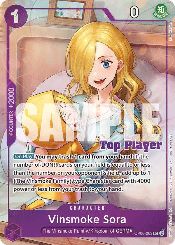 Vinsmoke Sora (CS 25-26 Top Player Pack Vol. 2) [One Piece Promotion Cards] | Good Games Morley