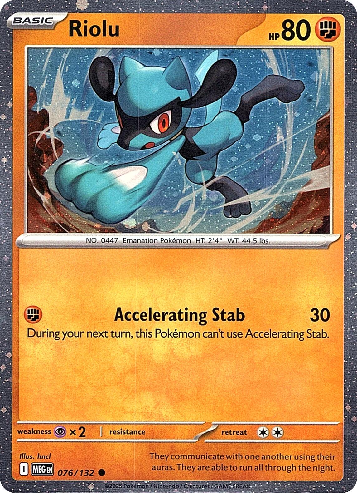 Riolu (076/132) (Cosmos Holo) [Miscellaneous Cards] | Good Games Morley