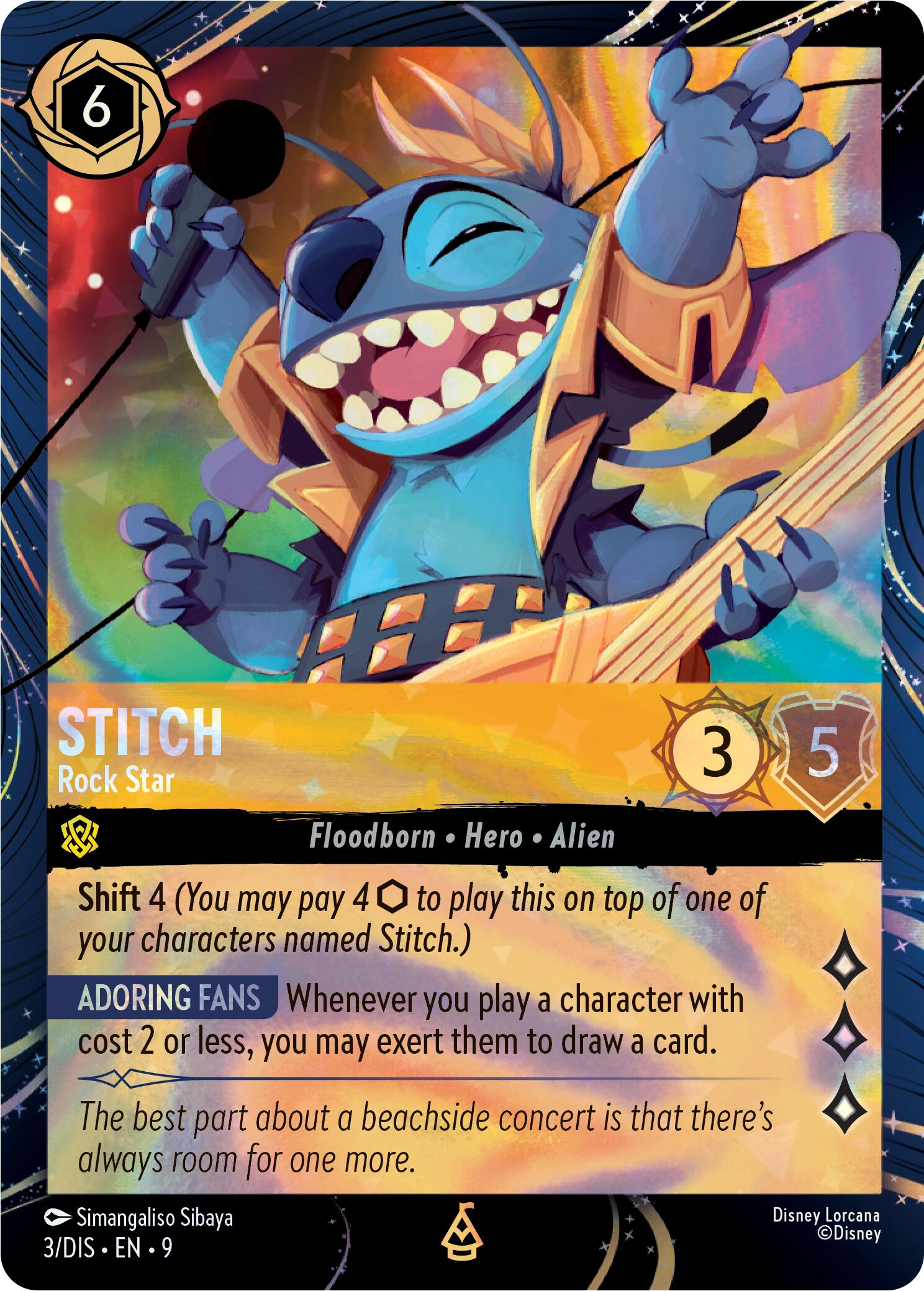 Stitch - Rock Star (3) [Promo Cards] | Good Games Morley