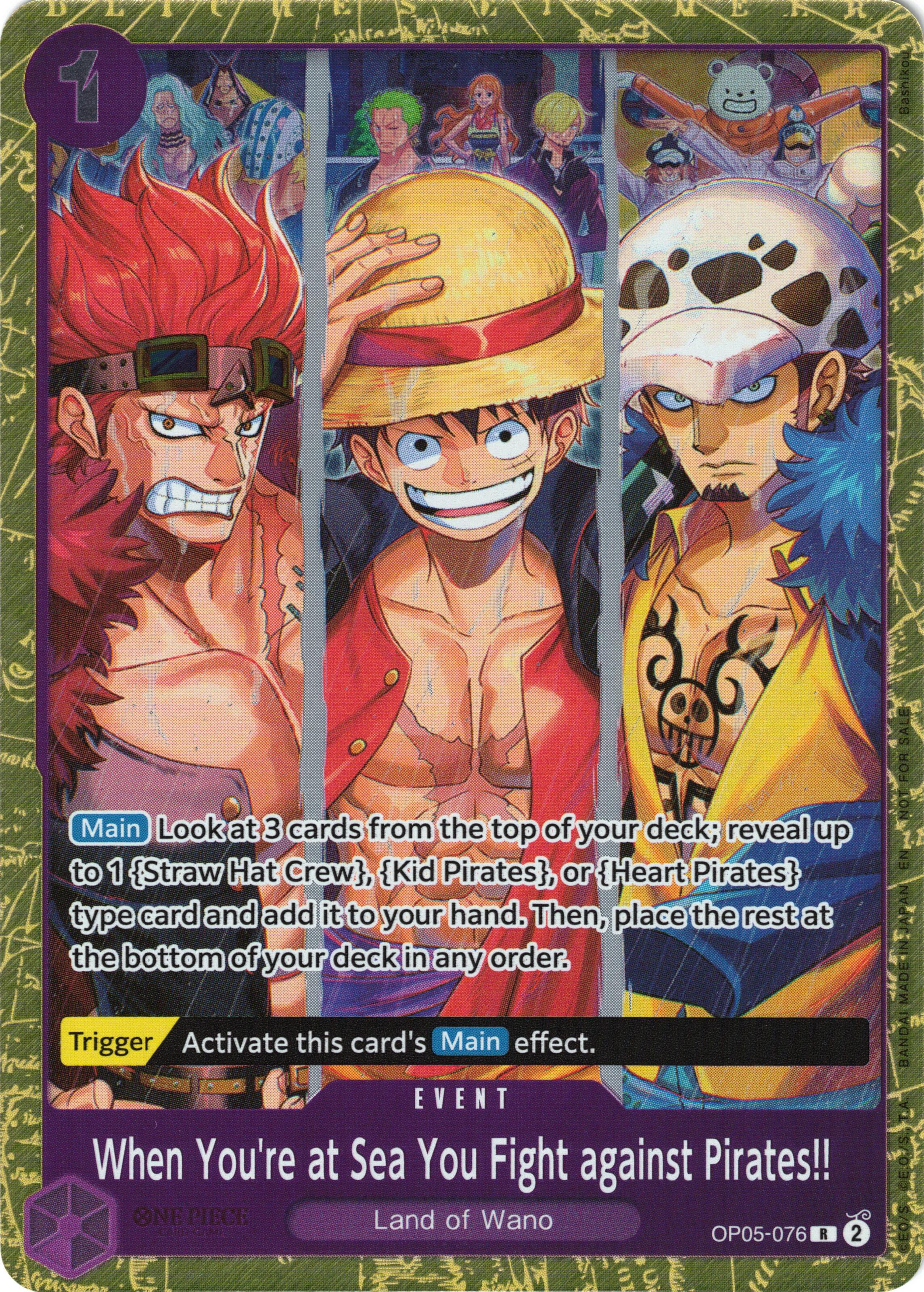 When You're at Sea You Fight against Pirates!! (2025 Pirates League Finals Textured Foil) [One Piece Promotion Cards] | Good Games Morley