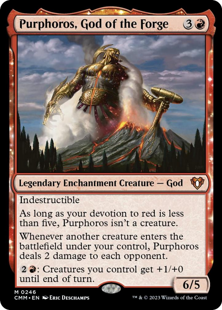 Purphoros, God of the Forge [Commander Masters] | Good Games Morley