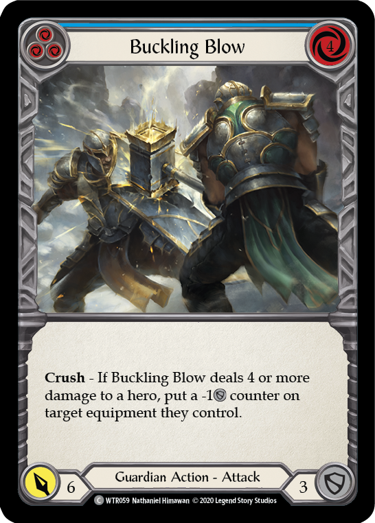 Buckling Blow (Blue) [U-WTR059] (Welcome to Rathe Unlimited)  Unlimited Rainbow Foil | Good Games Morley