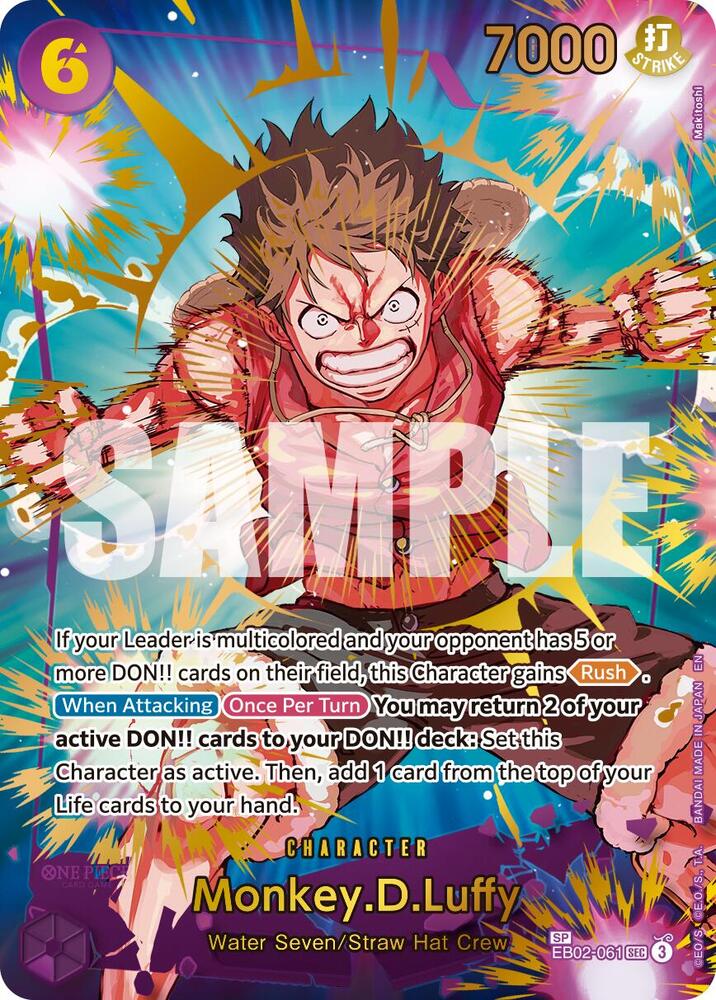 Monkey.D.Luffy EB02-061 (Premium Booster -The Best- Vol. 2)  - Special Foil | Good Games Morley