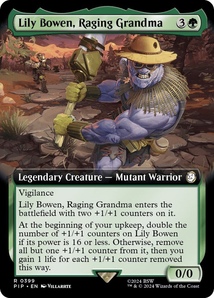Lily Bowen, Raging Grandma 399/326 (Universes Beyond: Fallout)  - Extended Art | Good Games Morley