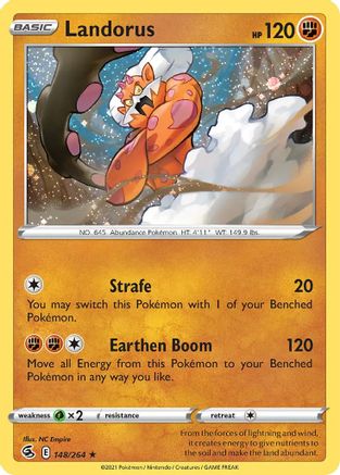 Landorus (148/264) (Cosmos Holo) [Sword & Shield: Fusion Strike] | Good Games Morley