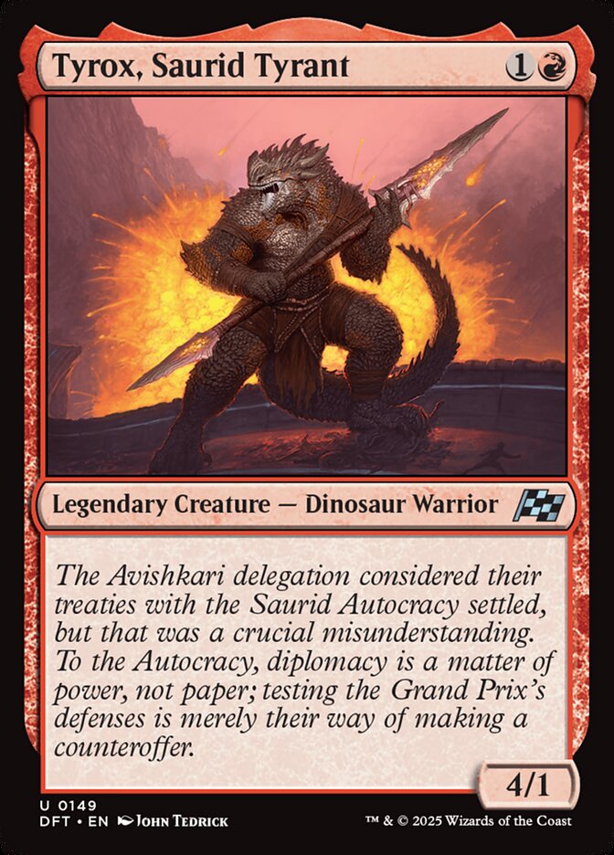 Tyrox, Saurid Tyrant 149/291 (Aetherdrift)  - Foil | Good Games Morley