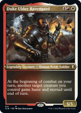 Duke Ulder Ravengard Foil Etched 531 (Commander Legends: Battle for Baldur's Gate)  - Foil | Good Games Morley