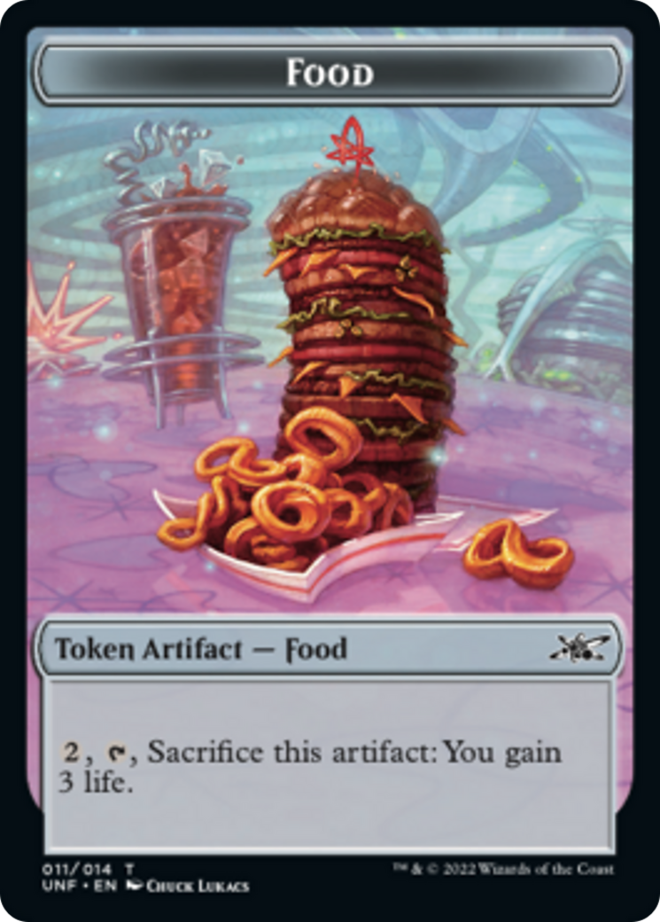 Clown Robot (002) // Food (011) Double-Sided Token [Unfinity Tokens] | Good Games Morley