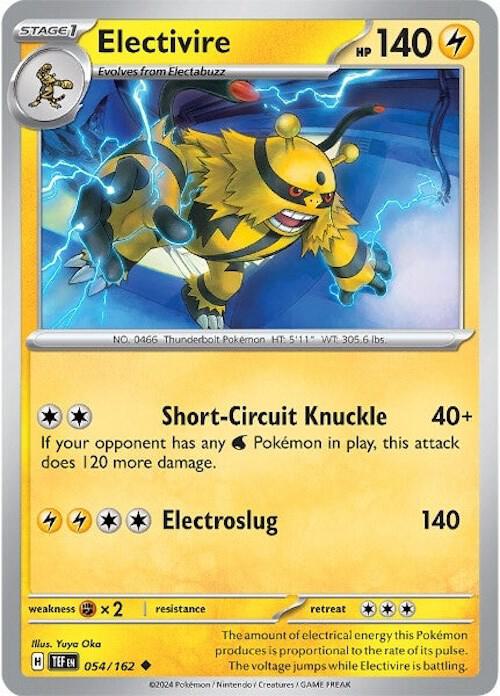 Electivire 054/162 (SV05: Temporal Forces)  - Reverse Holofoil | Good Games Morley
