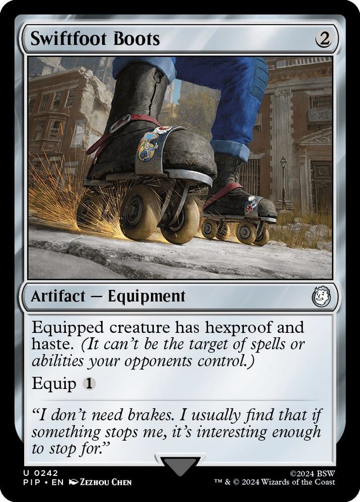 Swiftfoot Boots 242/326 (Universes Beyond: Fallout)  | Good Games Morley