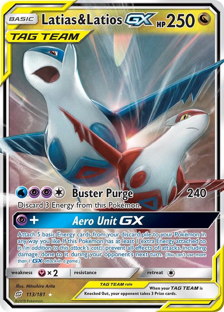 Latias & Latios GX 113/181 (SM - Team Up)  - Holofoil | Good Games Morley