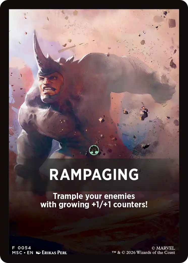Rampaging Theme Card [Marvel Super Heroes Commander] | Good Games Morley