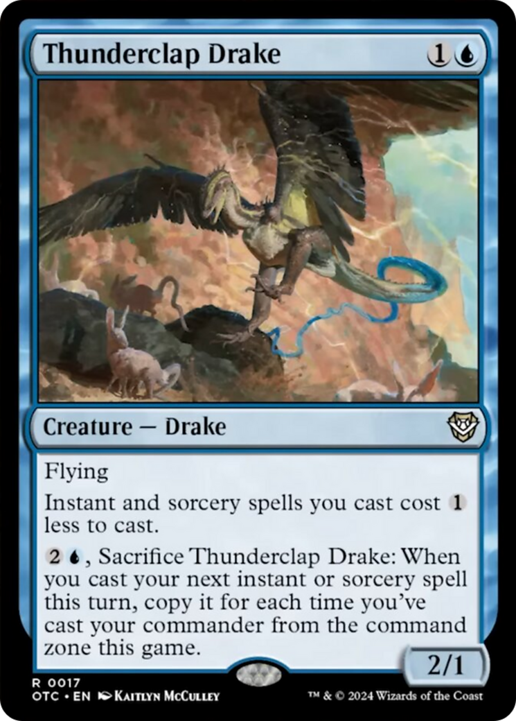 Thunderclap Drake [Outlaws of Thunder Junction Commander] | Good Games Morley