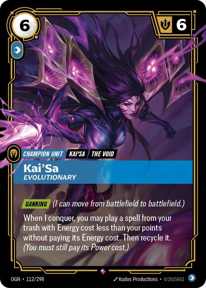 Kai'Sa - Evolutionary 112/298 (Origins)  - Foil | Good Games Morley