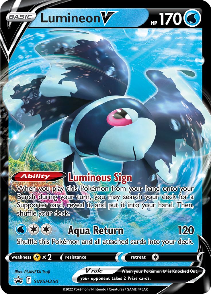 Lumineon V (SWSH250) [Sword & Shield: Black Star Promos] | Good Games Morley