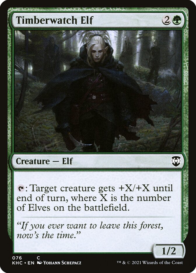 Timberwatch Elf 76/1 (Commander: Kaldheim)  | Good Games Morley