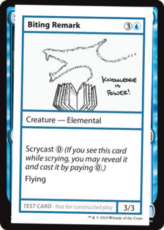 Biting Remark (2021 Edition) [Mystery Booster Playtest Cards] | Good Games Morley