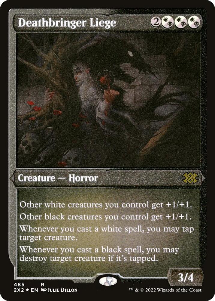 Deathbringer Liege Foil Etched 485 (Double Masters 2022)  - Foil | Good Games Morley