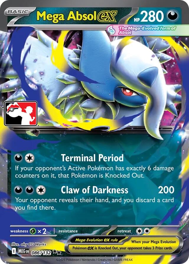 Mega Absol ex (086/132) [Prize Pack Series Seven] | Good Games Morley