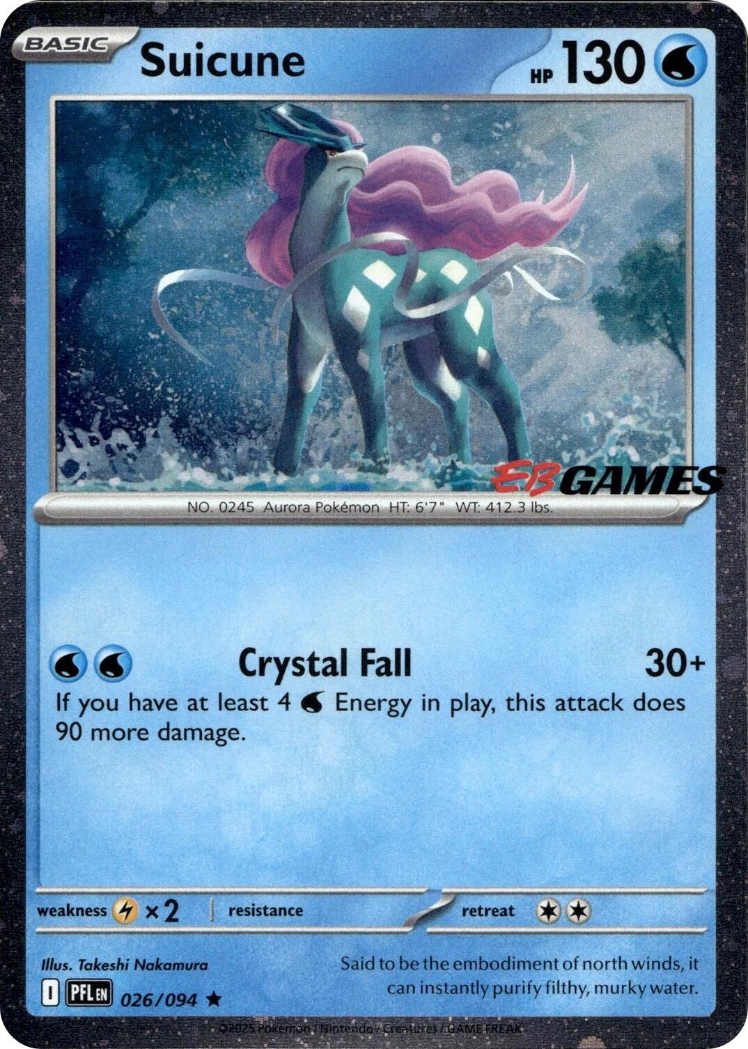 Suicune (026/094) (EB Games Exclusive) [Miscellaneous Cards] | Good Games Morley