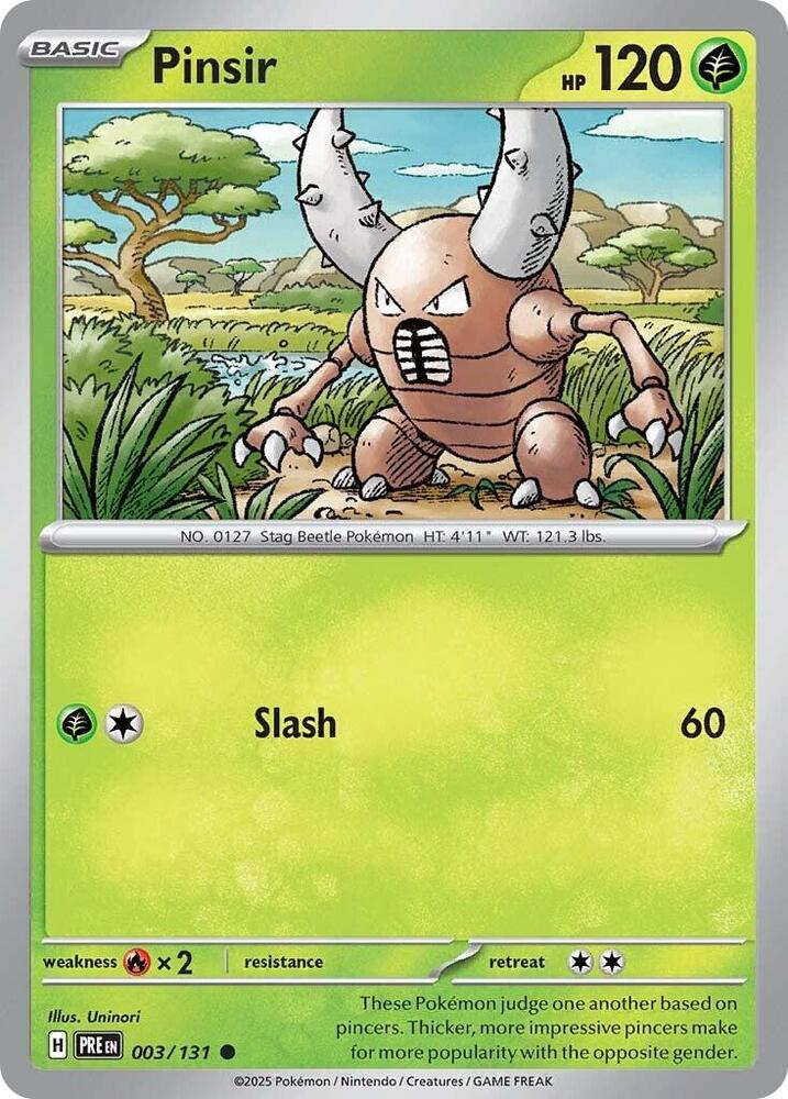 Pinsir (003/131) [Scarlet & Violet: Prismatic Evolutions] | Good Games Morley