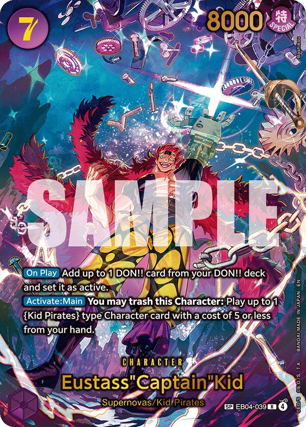 Eustass"Captain"Kid (EB04-039) (SP) [The Azure Sea's Seven] | Good Games Morley