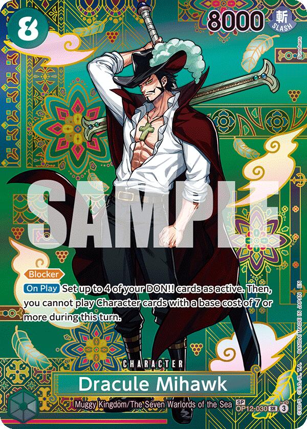 Dracule Mihawk (OP12-030) (SP) [The Azure Sea's Seven] | Good Games Morley