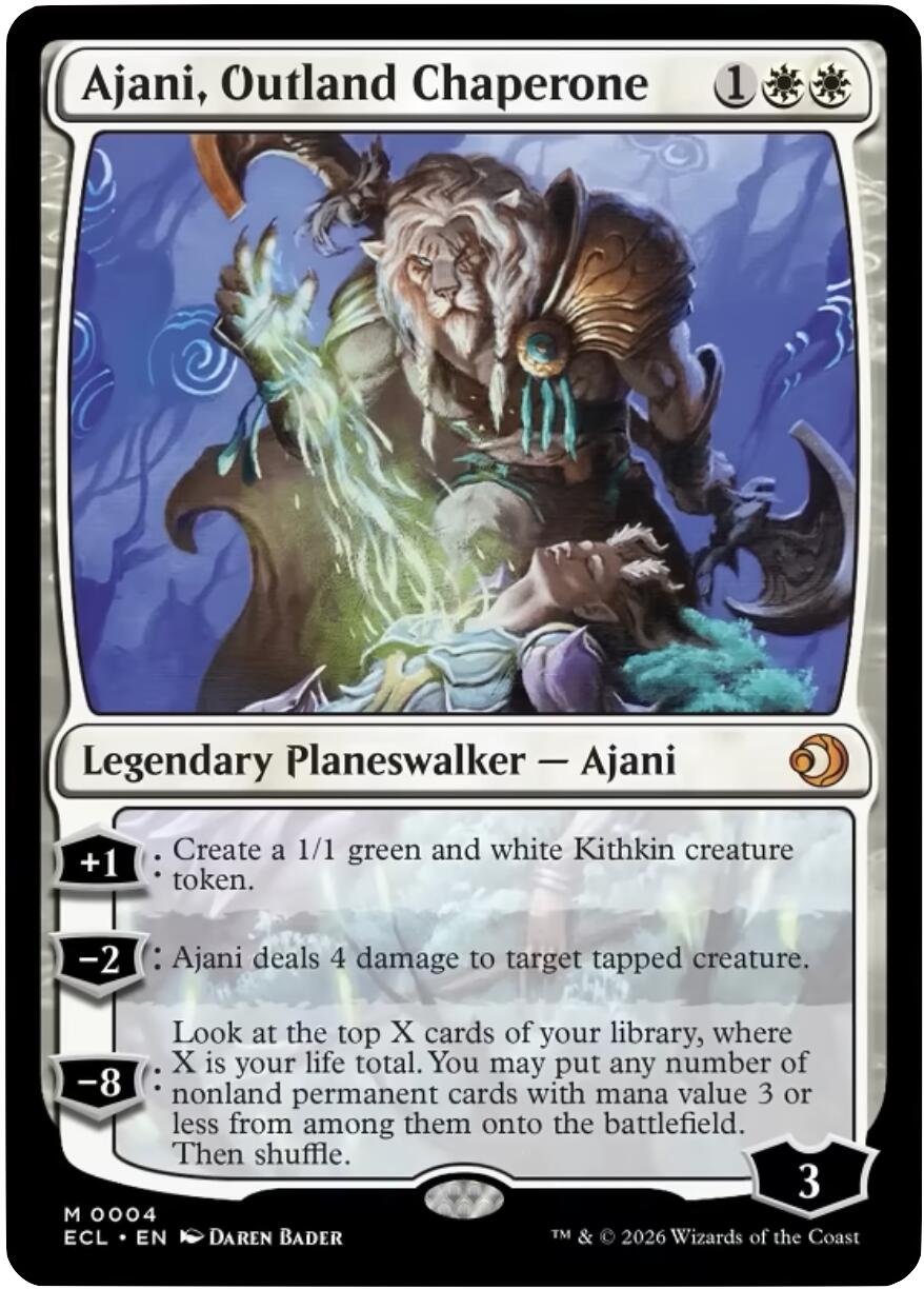 Ajani, Outland Chaperone [Lorwyn Eclipsed] | Good Games Morley