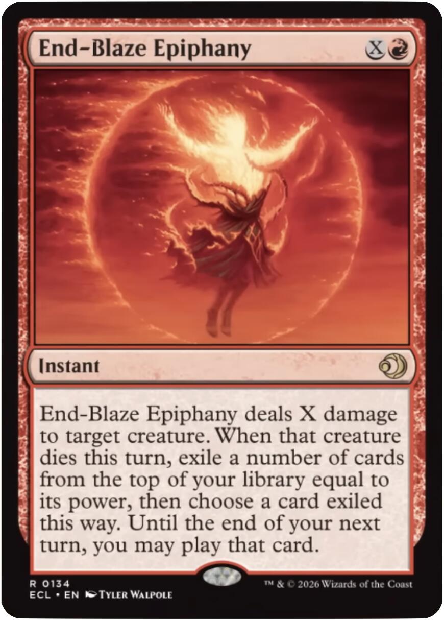 End-Blaze Epiphany [Lorwyn Eclipsed] | Good Games Morley