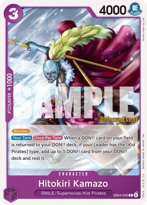Hitokiri Kamazo [The Azure Sea's Seven Release Event Cards] | Good Games Morley