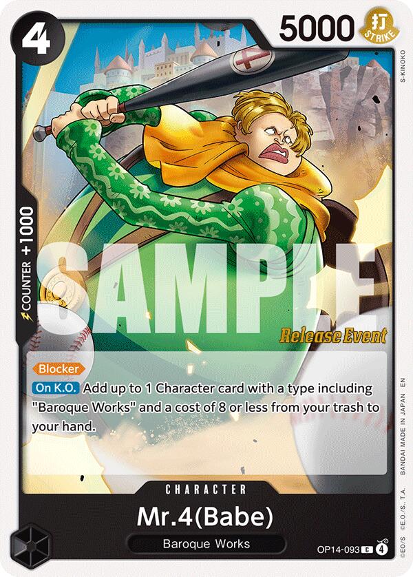 Mr.4(Babe) [The Azure Sea's Seven Release Event Cards] | Good Games Morley