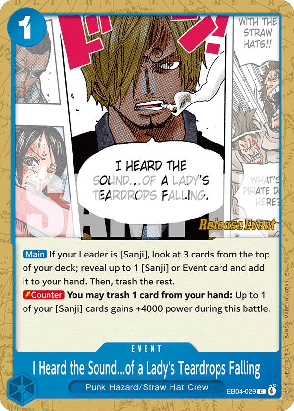 I Heard the Sound...of a Lady's Teardrops Falling [The Azure Sea's Seven Release Event Cards] | Good Games Morley