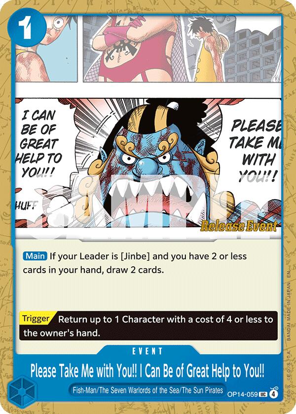 Please Take Me with You!! I Can Be of Great Help to You!! [The Azure Sea's Seven Release Event Cards] | Good Games Morley