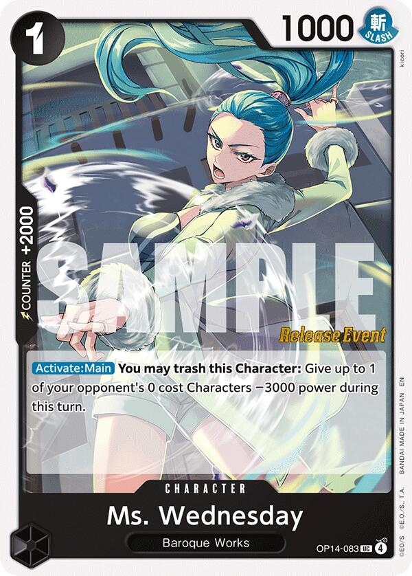 Ms. Wednesday [The Azure Sea's Seven Release Event Cards] | Good Games Morley