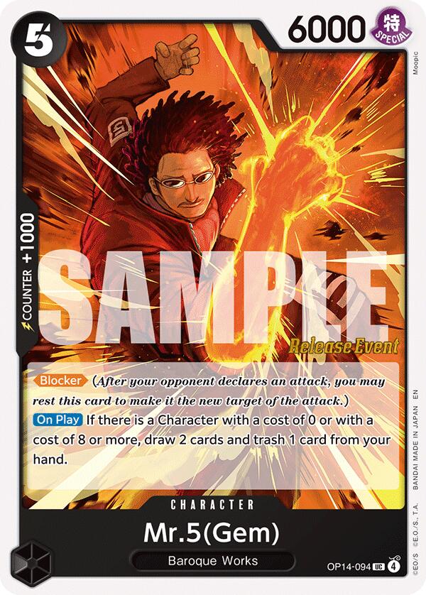 Mr.5(Gem) [The Azure Sea's Seven Release Event Cards] | Good Games Morley