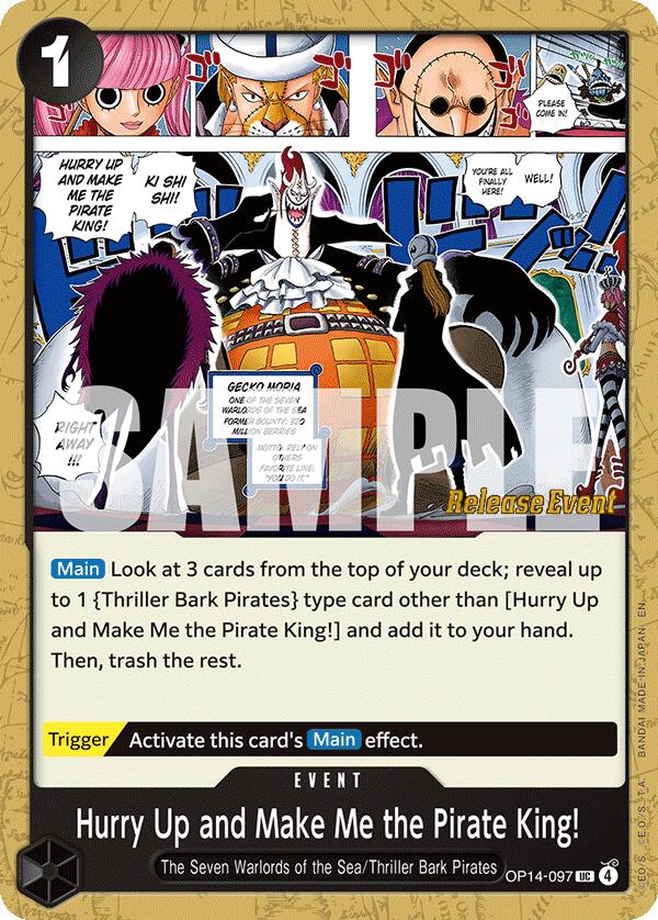 Hurry Up and Make Me the Pirate King! [The Azure Sea's Seven Release Event Cards] | Good Games Morley