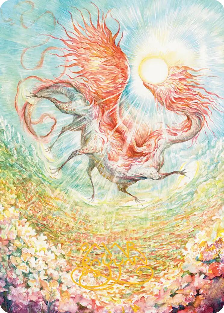 Eirdu, Carrier of Dawn Art Card (Gold-Stamped Signature) [Lorwyn Eclipsed Art Series] | Good Games Morley