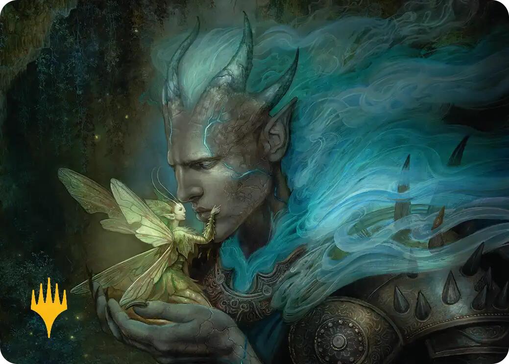 Run Away Together Art Card (Gold-Stamped Planeswalker Symbol) [Lorwyn Eclipsed Art Series] | Good Games Morley