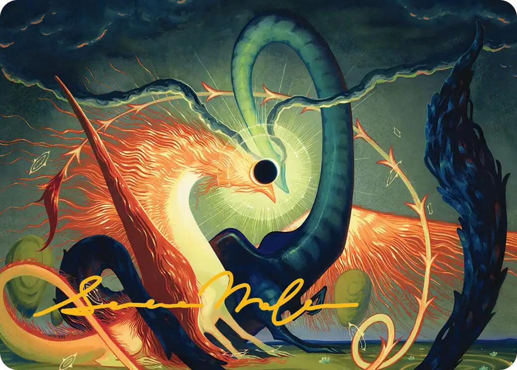 Celestial Reunion Art Card (42/54) (Gold-Stamped Signature) [Lorwyn Eclipsed Art Series] | Good Games Morley
