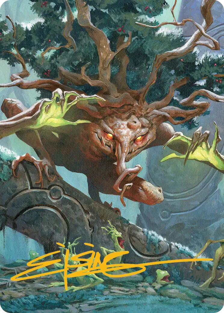 Ferrafor, Young Yew Art Card (Gold-Stamped Signature) [Lorwyn Eclipsed Art Series] | Good Games Morley