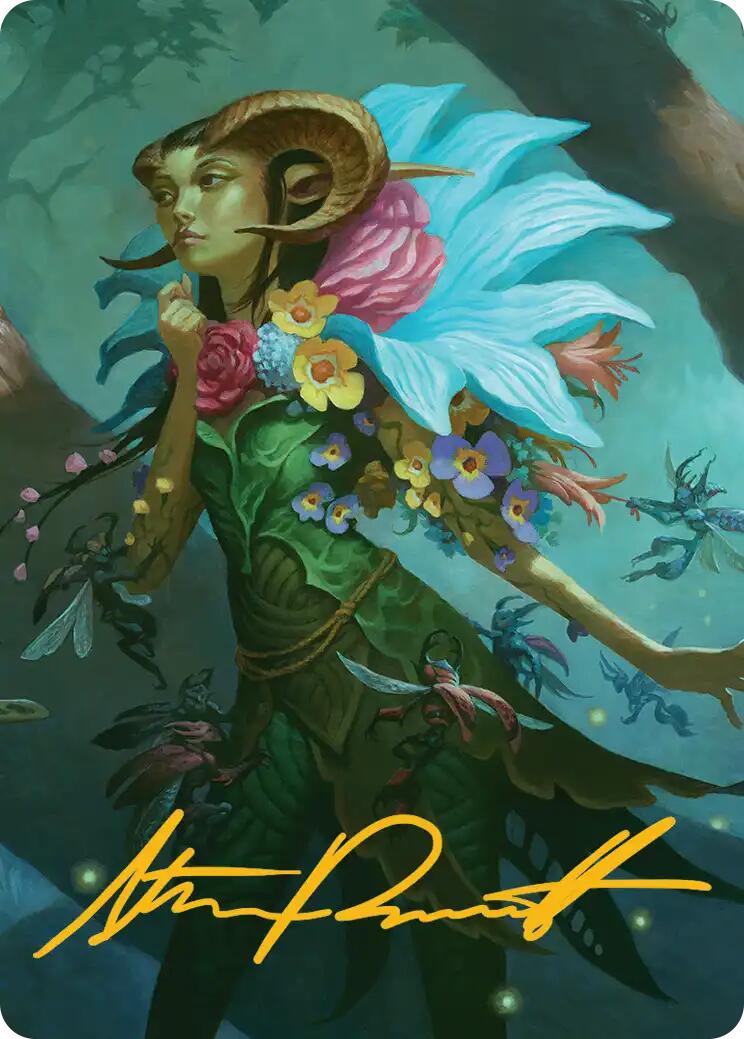 Maralen, Fae Ascendant Art Card (Gold-Stamped Signature) [Lorwyn Eclipsed Art Series] | Good Games Morley