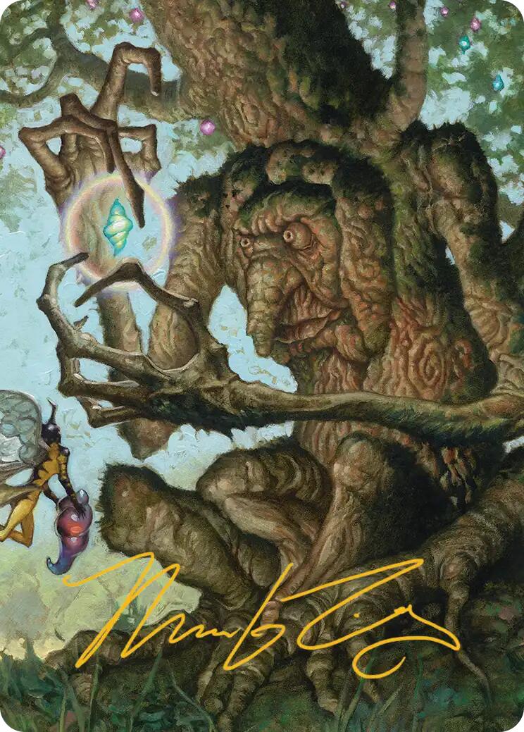 Faeburrow Elder Art Card (Gold-Stamped Signature) [Lorwyn Eclipsed Art Series] | Good Games Morley
