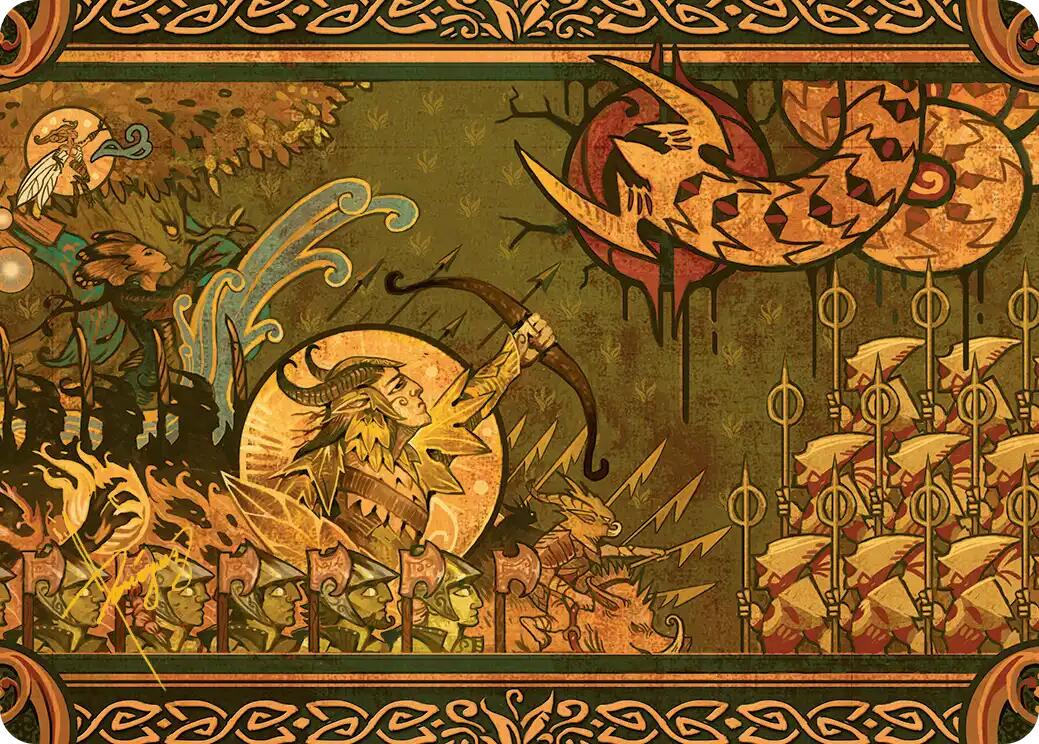 Chronicle of Victory Art Card (Gold-Stamped Signature) [Lorwyn Eclipsed Art Series] | Good Games Morley